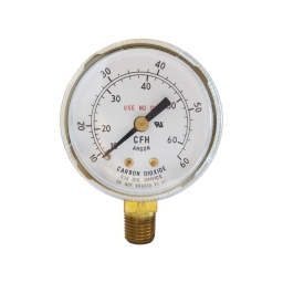 Reloj de caudal para manometro de ARGON y CO2 con 2 relojes 60 SCFH marca Harris