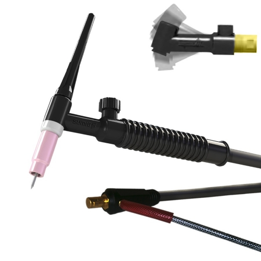 Torcha Tig SU 26 cuello flexible cregulador (210A  60%) x 3,5 mts. conector 12,8 mm.
