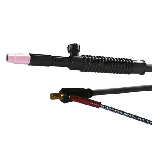 Torcha Tig SU 26 cuello recto cregulador (210A  60%) x 3,5 mts. conector 12,8 mm.