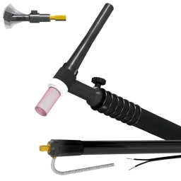 Torcha Tig SU 9 cuello flexible c/regulador (130A / 60%) x 3,5 mts. conector 9,0 mm.