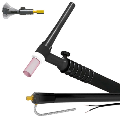 Torcha Tig SU 9 cuello flexible cregulador (130A  60%) x 3,5 mts. conector 9,0 mm.
